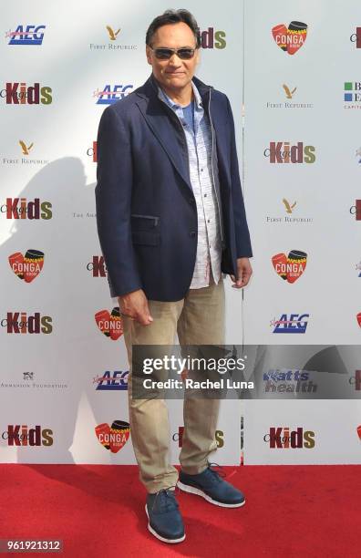 Jimmy Smits attends the Conga Kids Spring Dance Championship held in Microsoft Squareat LA Live on May 23, 2018 in Los Angeles, California.