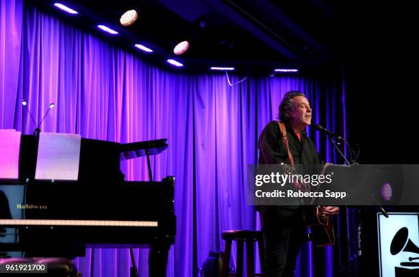 Jules Shear performs at An Evening With Jules Shear at The GRAMMY Museum on May 23, 2018 in Los Angeles, California.