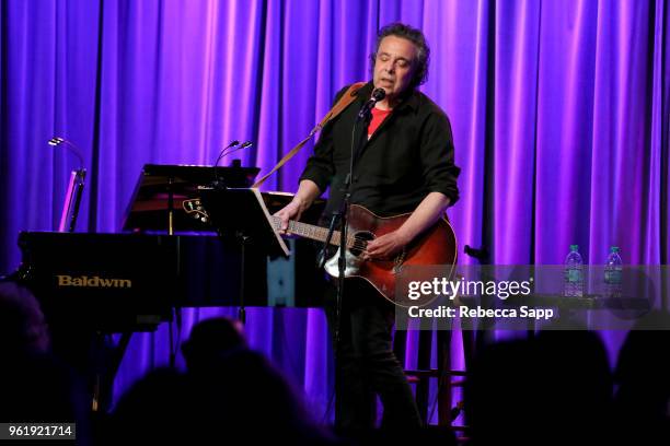 Jules Shear performs at An Evening With Jules Shear at The GRAMMY Museum on May 23, 2018 in Los Angeles, California.