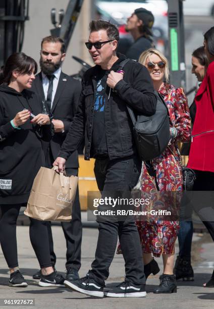 Mark Hoppus of the music group 'blink-182' is seen at 'Jimmy Kimmel Live' on May 23, 2018 in Los Angeles, California.