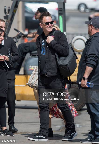 Mark Hoppus of the music group 'blink-182' is seen at 'Jimmy Kimmel Live' on May 23, 2018 in Los Angeles, California.