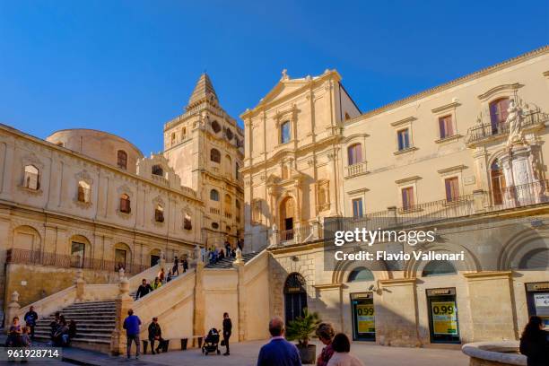 noto, kyrkan san francesco d'assisi – umbriens internationella all'immacolata (sicilien, italien) - noto bildbanksfoton och bilder