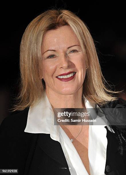 Anni-Frid Lyngstad of Abba arrives at the ABBAWORLD Exhibition World Premiere at Earls Court on January 26, 2010 in London, England.