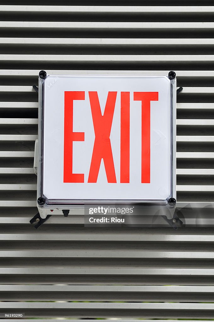 Exit sign