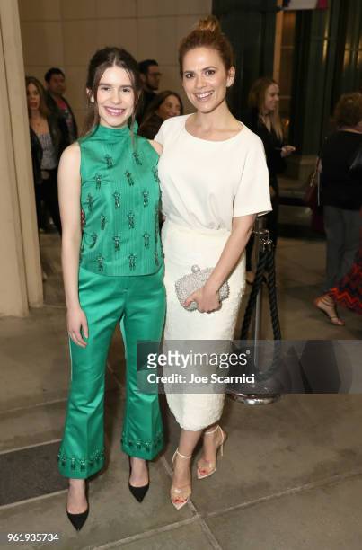 Actors Hayley Atwell and Philippa Coulthard attends the STARZ "Counterpart" & "Howards End" FYC Event at LACMA on May 23, 2018 in Los Angeles,...