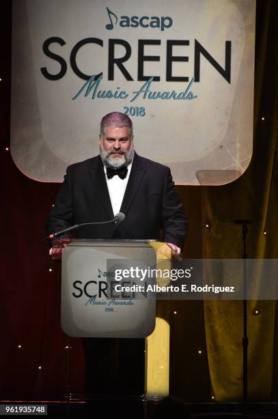 Director Dean DeBlois speaks onstage at the 33rd Annual ASCAP Screen Music Awards at The Beverly Hilton Hotel on May 23, 2018 in Beverly Hills,...