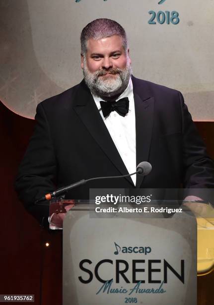 Director Dean DeBlois speaks onstage at the 33rd Annual ASCAP Screen Music Awards at The Beverly Hilton Hotel on May 23, 2018 in Beverly Hills,...