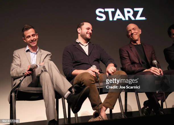 Creator/writer/executive producer Justin Marks, Executive producer Jordan Horowitz and actor J. K. Simmons speak onstage during the STARZ...