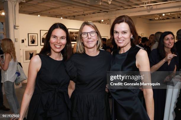 Charmaine Ess Kyle, Sarah Gore Reeves and Cathleen Ess Lamar during the Humane Society Of New York In Partnership With Aperture Foundation Fine Art...