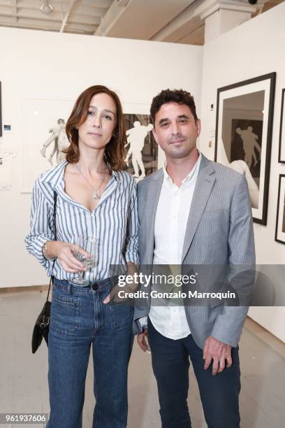 Emily Andrews and Joshua Machat during the Humane Society Of New York In Partnership With Aperture Foundation Fine Art Photography Benefit Auction on...