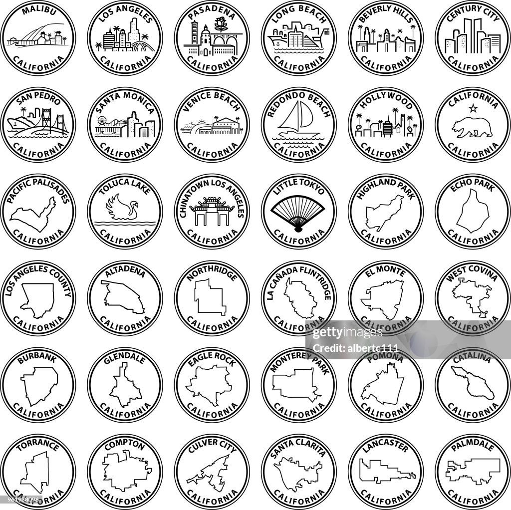 洛杉磯加利福尼亞郡旅遊圖形