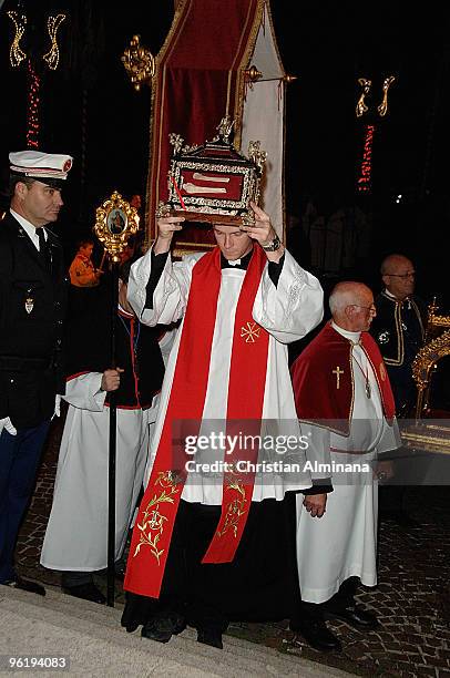 Atmosphere during ceremony of the Sainte Devote on January 26, 2010 in Monaco, Monaco.