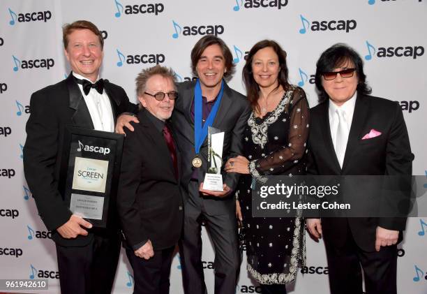 Of Membership, Film & TV Shawn Lemone, ASCAP President, Paul Williams, composer Heitor Pereira winner of the award for Top Box Office Films -...