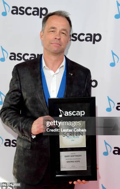 Composer Gary Koftinoff winner for Top Cable Television Series for 'Saving Hope' attends the 33rd Annual ASCAP Screen Music Awards at The Beverly...