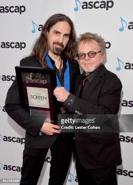 Composer Bear McCreary winner for Cable for 'Walking Dead' and ASCAP EVP of Membership John Titta attend the 33rd Annual ASCAP Screen Music Awards at...