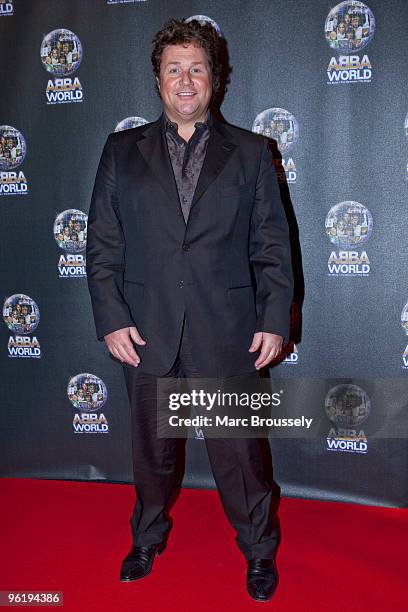 Michael Ball attends ABBAWORLD premiere at Earls Court on January 26, 2010 in London, England.