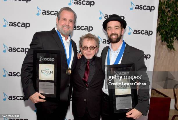 Composer Alberto Slezynger winner for Top Cable Television Series for 'Jenni Rivera: Mariposa De Barrio', ASCAP President Paul Williams, and composer...