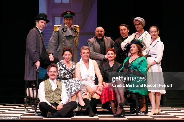 Marc Fayet, Cedric Colas, Bernard Malaka, Noemie Elbaz, Jean-Pierre Michael, stage director Christophe Lidon, Christelle Reboul, Catherine Jacob,...