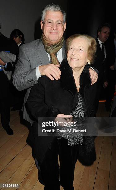 Cameron Mackintosh attends the afterparty following the press night of 'Enron', at Asia de Cuba in St. Martins Lane Hotel on January 26, 2010 in...