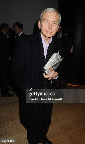 John Humphrys attends the afterparty following the press night of 'Enron', at Asia de Cuba in St. Martins Lane Hotel on January 26, 2010 in London,...