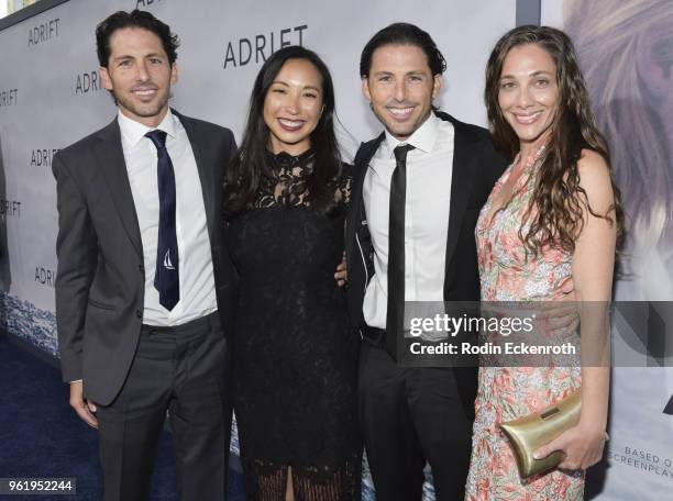 Aaron Kandell and Jordan Kandell arrive at the premiere of STX Films' "Adrift" at Regal LA Live Stadium 14 on May 23, 2018 in Los Angeles, California.