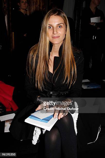 Gaia Repossi attends Givenchy Fashion Show during Paris Fashion Week Haute Couture S/S 2010 on January 26, 2010 in Paris, France.