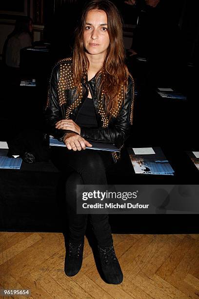 Joana Preiss attends Givenchy Fashion Show during Paris Fashion Week Haute Couture S/S 2010 on January 26, 2010 in Paris, France.