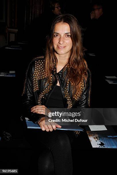 Joana Preiss attends Givenchy Fashion Show during Paris Fashion Week Haute Couture S/S 2010 on January 26, 2010 in Paris, France.