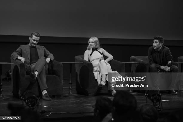 Daniel Bruhl, Luke Evans, and Dakota Fanning attend Emmy For Your Consideration Red Carpet Event For TNT's "The Alienist" - Inside at Wallis...