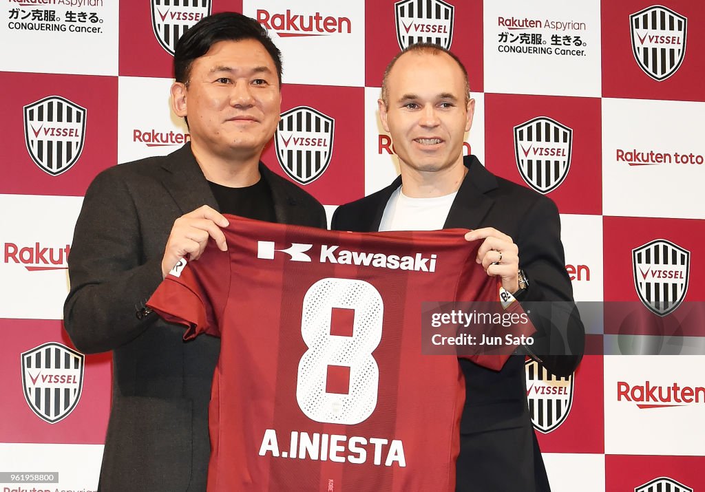 Vissel Kobe Introduces New Player Andres Iniesta