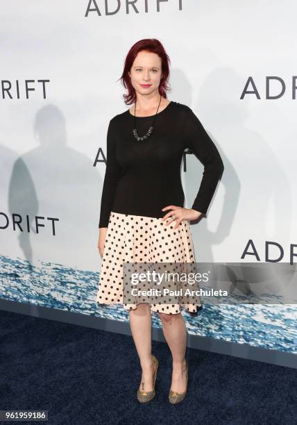 Actress Thora Birch attends the premiere of STX Films' "Adrift" at Regal LA Live Stadium 14 on May 23, 2018 in Los Angeles, California.