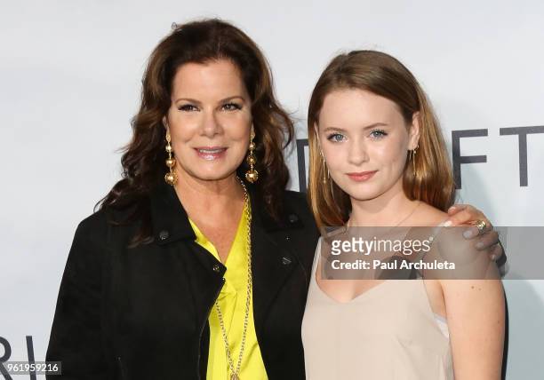 Actress Marcia Gay Harden and her Daughter Julitta Dee Harden Scheel attend the premiere of STX Films' "Adrift" at Regal LA Live Stadium 14 on May...