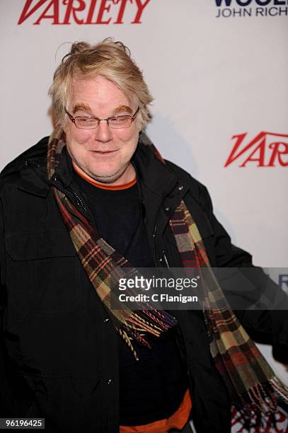 Director/Actor Philip Seymour Hoffman attends the "10 Directors To Watch 2010" dinner/gala at St. Regis Deer Crest Resort on January 24, 2010 in Park...