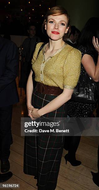 Maxine Peake attends the afterparty following the press night of 'Enron', at Asia de Cuba in St. Martins Lane Hotel on January 26, 2010 in London,...