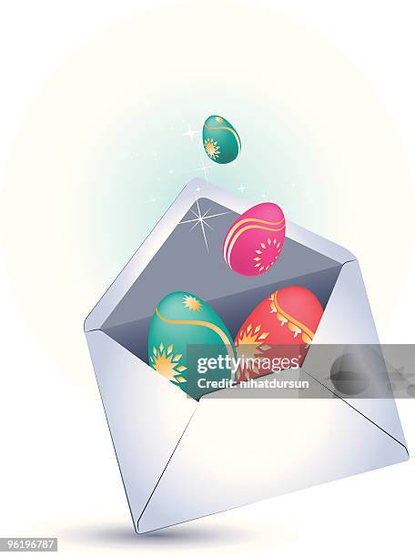 stockillustraties, clipart, cartoons en iconen met easter greeting card - nihatdursun