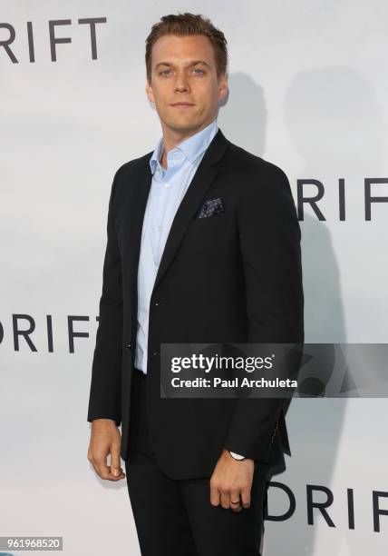 Actor Jake Abel attends the premiere of STX Films' "Adrift" at Regal LA Live Stadium 14 on May 23, 2018 in Los Angeles, California.