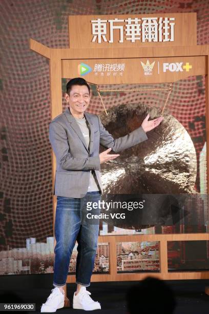 Actor/producer Andy Lau Tak-wah attends "Trading Floor", a Fox Networks Group, original miniseries global press conference on May 23, 2018 in Hong...