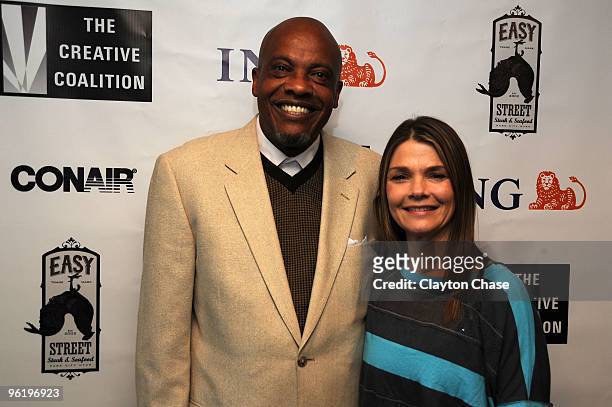 Edwin Tucker and Kathryn Erbe attend the Teachers Making A Difference Luncheon during the 2010 Sundance Film Festival at Easy Street Restaurant on...