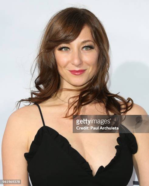 Actress Isidora Goreshter attends the premiere of STX Films' "Adrift" at Regal LA Live Stadium 14 on May 23, 2018 in Los Angeles, California.