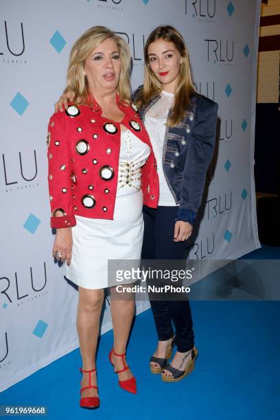 Carmen Borrego attends the presentation of the TRLU jewelry May 23, 2018 in Madrid, Spain.