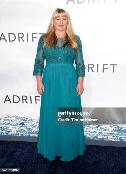 Tami Oldham Ashcraft attends the premiere of 'Adrift' at Regal LA Live Stadium 14 on May 23, 2018 in Los Angeles, California.