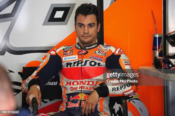 Dani Pedrosa during the Moto GP test in the Barcelona Catalunya Circuit, on 23th May 2018 in Barcelona, Spain. --