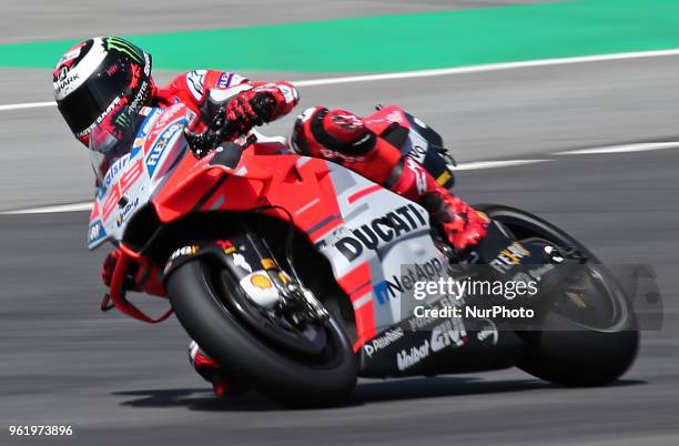 Jorge Lorenzo during the Moto GP test in the Barcelona Catalunya Circuit, on 23th May 2018 in Barcelona, Spain. --