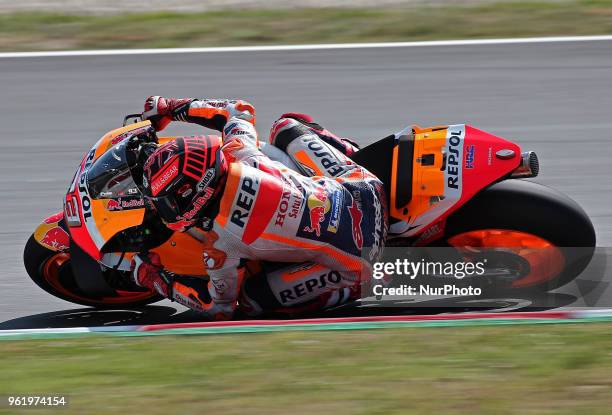 Marc Marquez during the Moto GP test in the Barcelona Catalunya Circuit, on 23th May 2018 in Barcelona, Spain. --