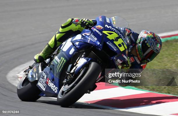 Valentino Rossi during the Moto GP test in the Barcelona Catalunya Circuit, on 23th May 2018 in Barcelona, Spain. --