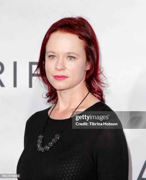 Thora Birch attends the premiere of 'Adrift' at Regal LA Live Stadium 14 on May 23, 2018 in Los Angeles, California.