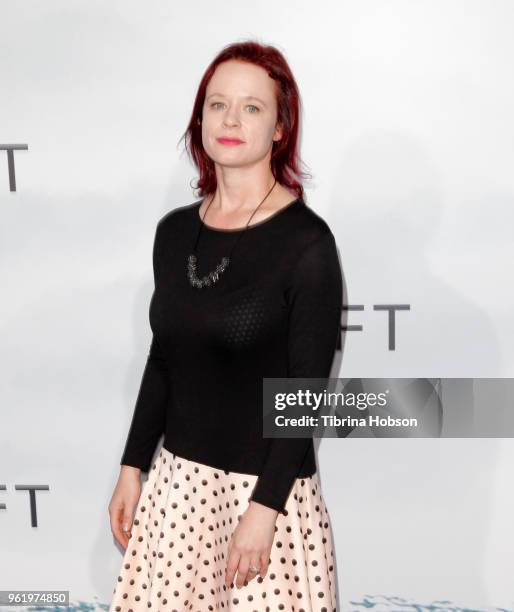 Thora Birch attends the premiere of 'Adrift' at Regal LA Live Stadium 14 on May 23, 2018 in Los Angeles, California.