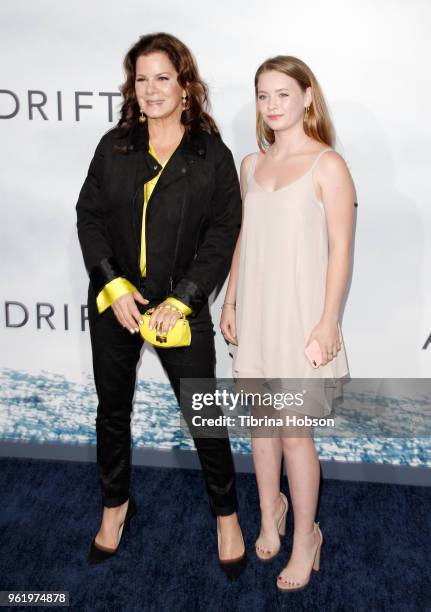 Marcia Gay Harden and her daughter, Julitta Scheel, attend the premiere of 'Adrift' at Regal LA Live Stadium 14 on May 23, 2018 in Los Angeles,...