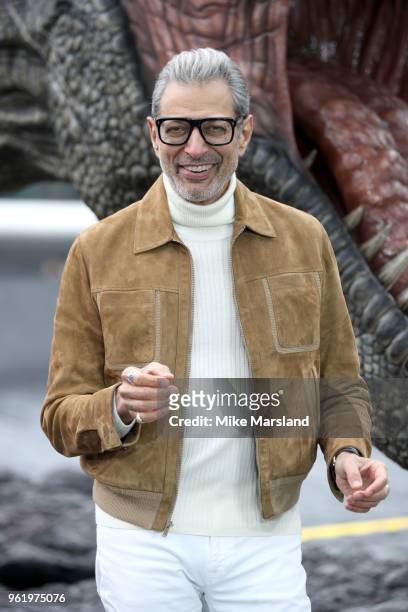 Jeff Goldblum during the 'Jurassic World: Fallen Kingdom' photocall at London Bridge on May 24, 2018 in London, England.