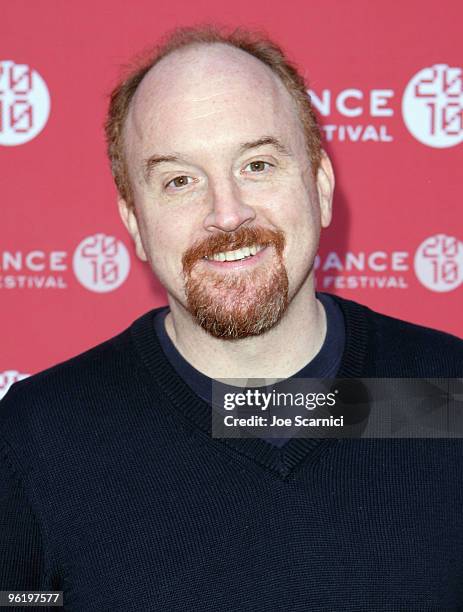 Louis CK attends the "Louis CK: Hilarious" premiere during the 2010 Sundance Film Festival at Library Center Theatre on January 26, 2010 in Park...